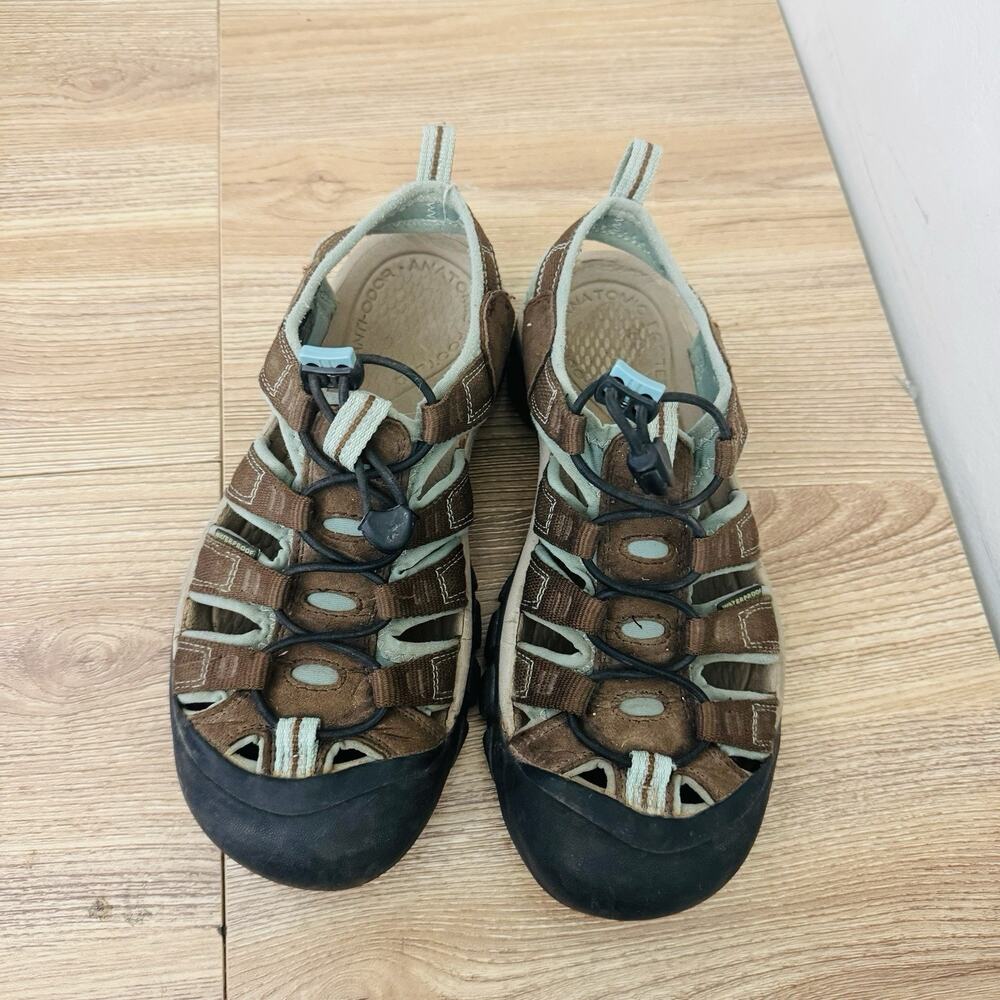 Keen Newport H2 Water Brown And Blue Sandals Women’s Size 8 - Picture 9 of 10